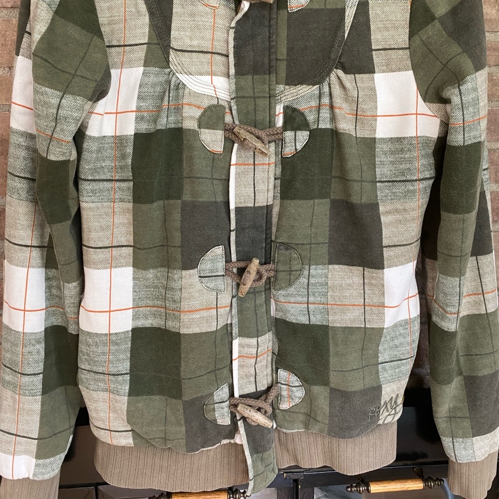 Roxy Green Plaid Jacket - Picture 2 of 9